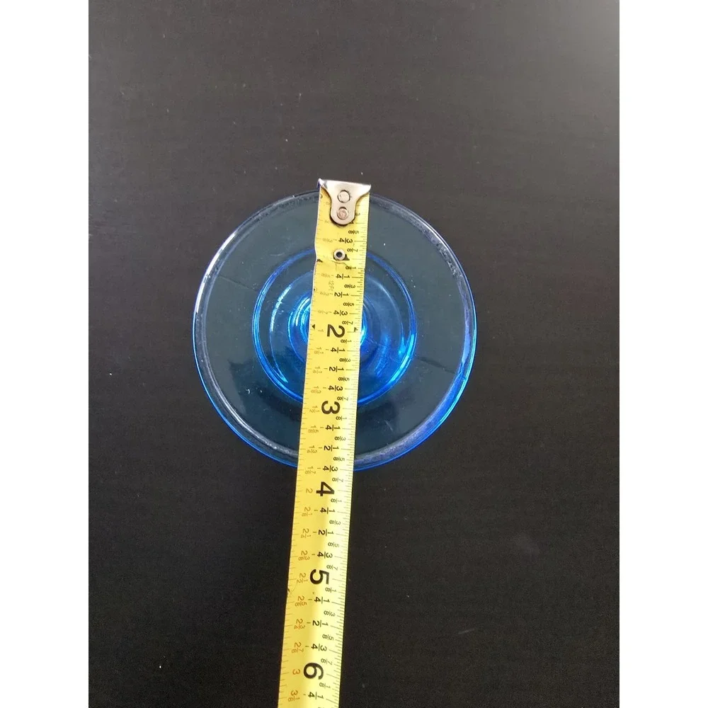 Brilliant Aqua‎ Fostoria Glass Candlestick Vintage
